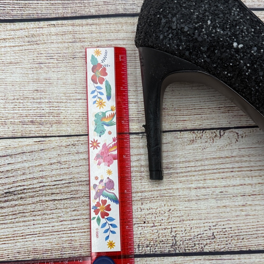 Cole Haan Glitter Black Heels - Picture 4 of 8